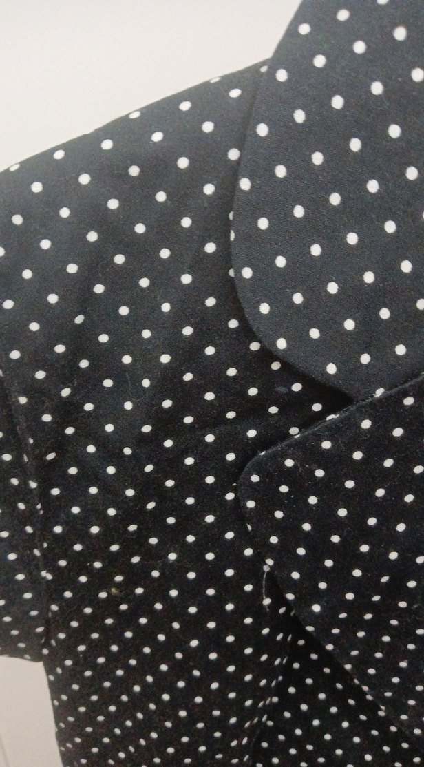 Puantiye Desenli Düğmeli Hamile Blazer - Görsel 5