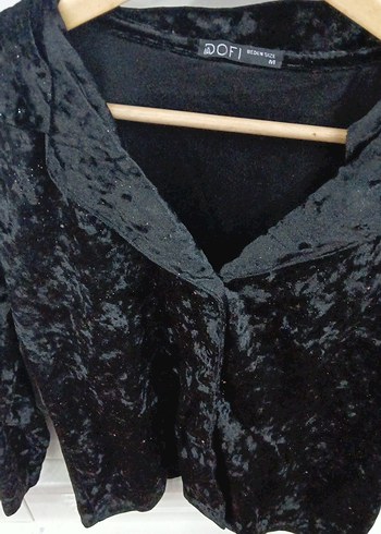 Siyah Kadife Pijama Takımı - Görsel 2