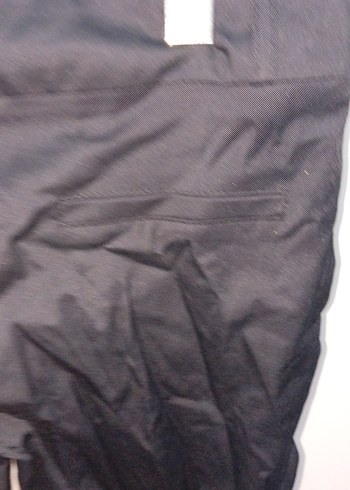 Siyah Kadın Kumaş Pantolon hafif kaygan kumaş düşük bel - Görsel 4