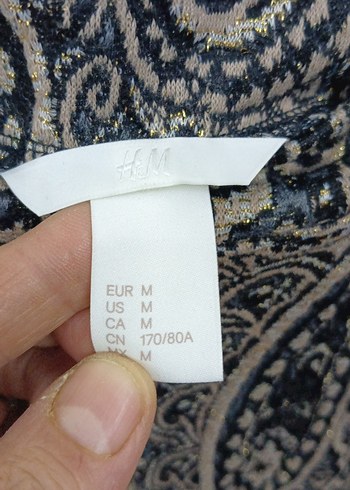 Detaylı Desenli Gri Kadın ispanyol paça Pantolon otantik - Görsel 5