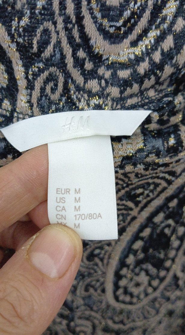 Detaylı Desenli Gri Kadın ispanyol paça Pantolon otantik - Görsel 5