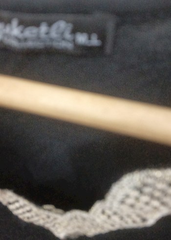 Siyah V Yaka Triko Bluz - Görsel 5