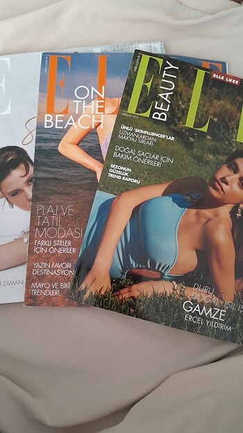 Elle , Elle Beauty , Elle On The Beach 3 dergi