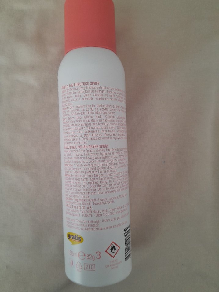 Beaulis Freezeit Tırnak Kurutucu Sprey - Görsel 3