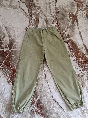 YEŞİL PARAŞÜT Y2K VINTAGE PANTOLON
