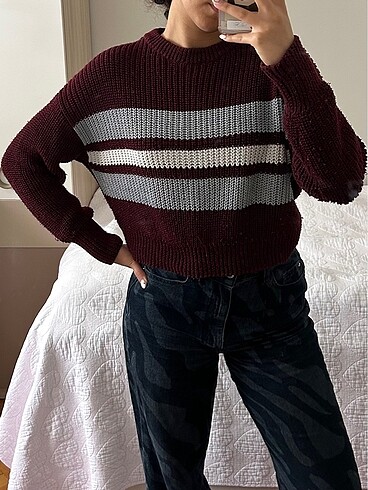 Pull and Bear Pull&Bear Bordo Kazak