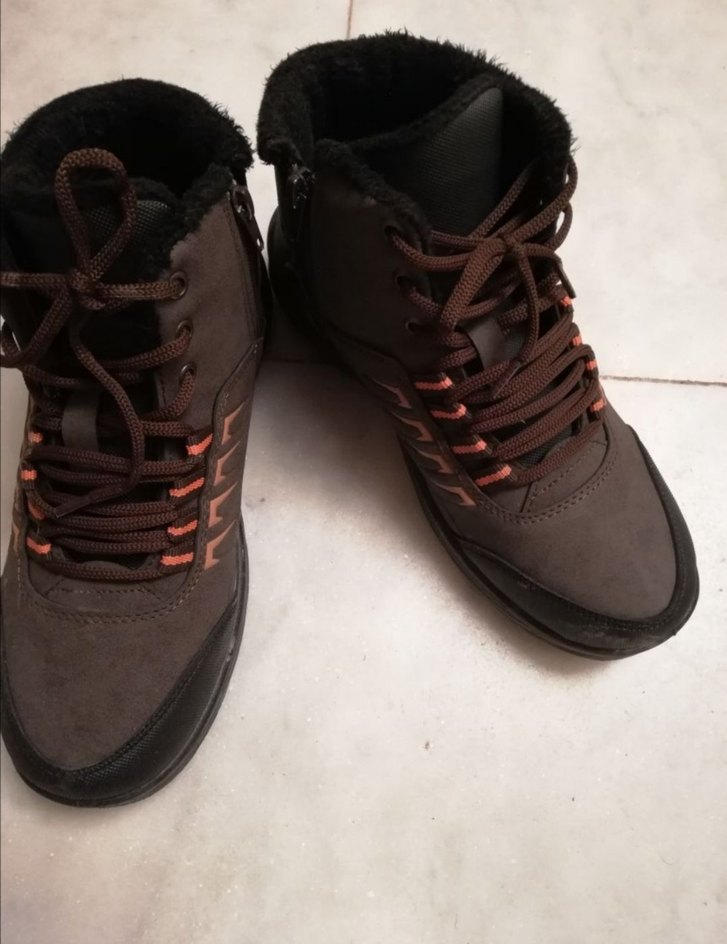 Kahverengi Spor Ayakkabı fermuarlı ve Bağcıklı - Görsel 4