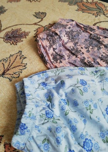 48 Beden Çiçek Desenli Uzun Bohem Kadın pijama