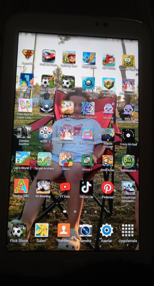 Beyaz Samsung Tablet - Görsel 5