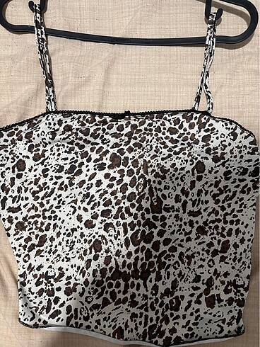 Defacto Leoparlı askılı body