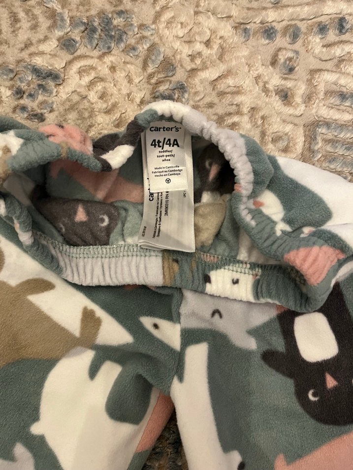 Kız Çocuk Çok Renkli Kamuflaj Desenli Pantolon - Görsel 2