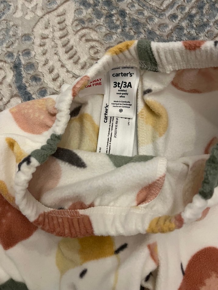 Kız Çocuk Renkli Desenli Triko Pantolon - Görsel 2