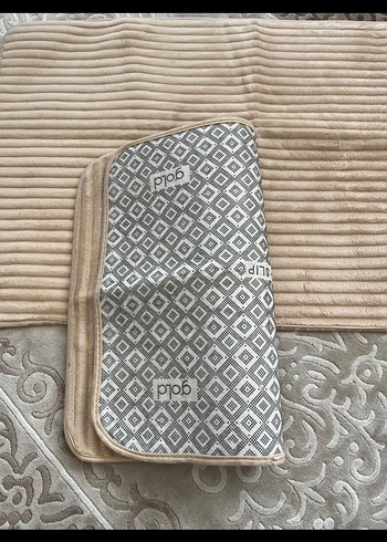 Bej Düz Banyo Paspası Seti - Görsel 2