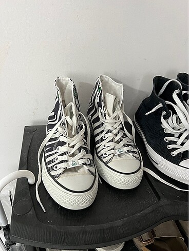 Benetton Zebra Desenli Sneaker ? 37 Numara ? Temiz
