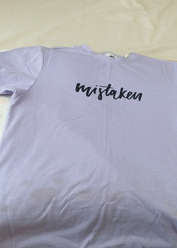 Pamuklu Mor Hamile Tişörtü, Kısa Kollu, Salaş - Görsel 3