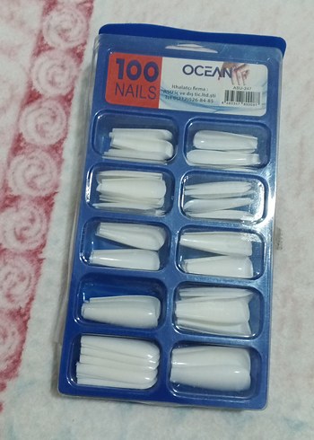 100 Parça Beyaz Tırnak Süslemesi - Görsel 2
