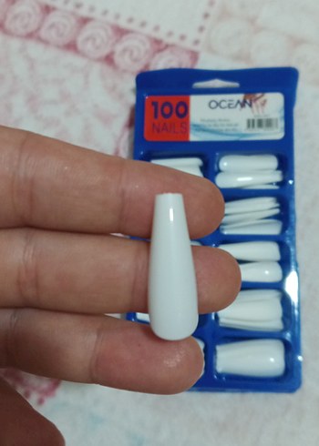 100 Parça Beyaz Tırnak Süslemesi - Görsel 3