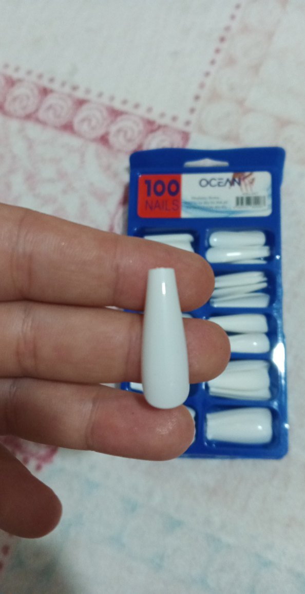 100 Parça Beyaz Tırnak Süslemesi - Görsel 3