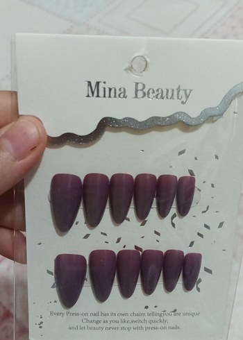 Bej ve Gri Tonlarda Takma Tırnak Seti renk değiştiren - Görsel 2