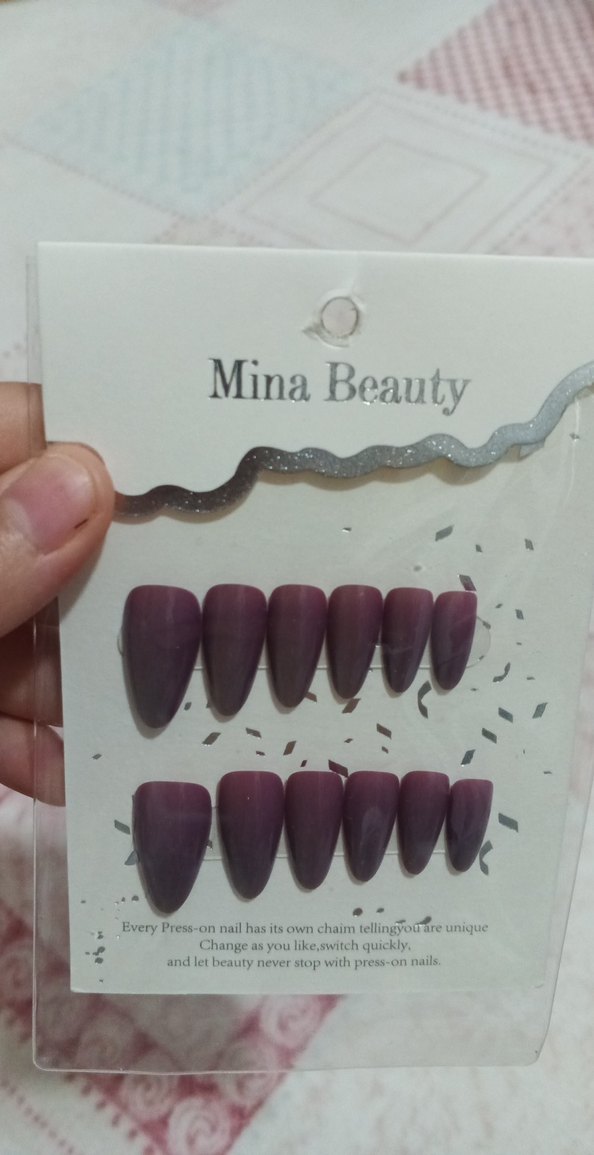 Bej ve Gri Tonlarda Takma Tırnak Seti renk değiştiren - Görsel 2