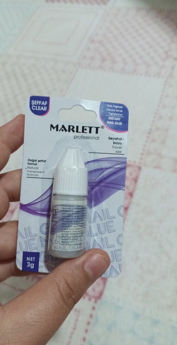 Marlett Şeffaf Hızlı Tırnak Yapıştırıcısı 3g - Görsel 2