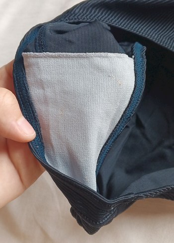 Siyah Pilili İnce Askılı Kadın Mayo - Görsel 3