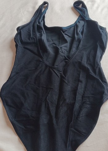 Siyah Pilili İnce Askılı Kadın Mayo - Görsel 4