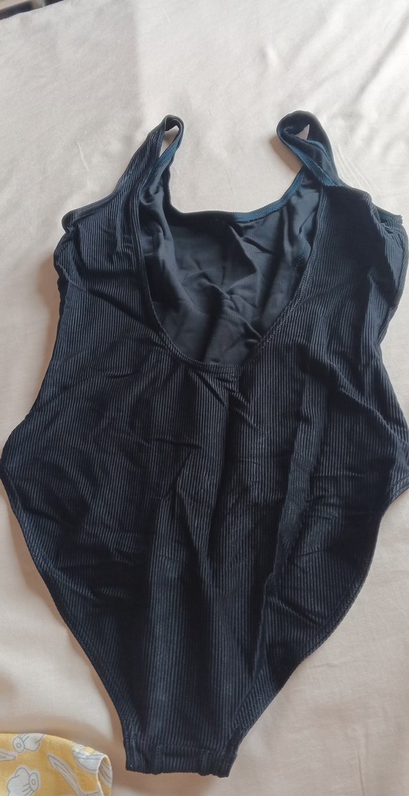 Siyah Pilili İnce Askılı Kadın Mayo - Görsel 4