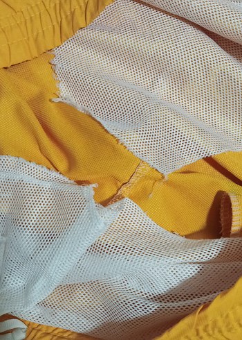 Erkek Sarı Mini Desenli Deniz Şortu - Görsel 4