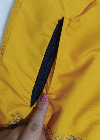 Erkek Sarı Mini Desenli Deniz Şortu - Görsel 3