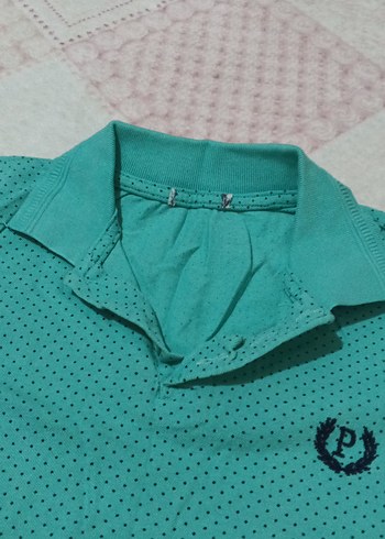 Erkek Yeşil Polo Tişört Düğmeli - Görsel 4