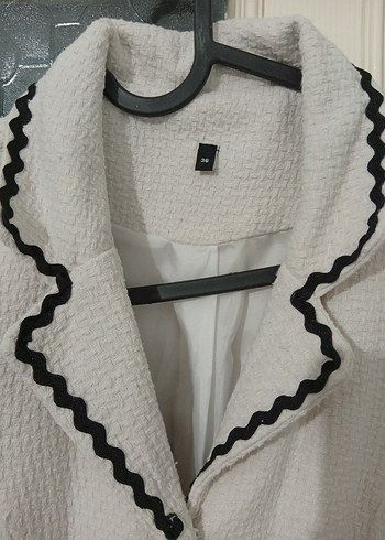 Düğmeli Beyaz Uzun Kadın Elbise - Görsel 2