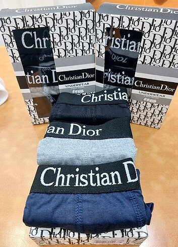 Dior Markalı 3'lü Boxer.