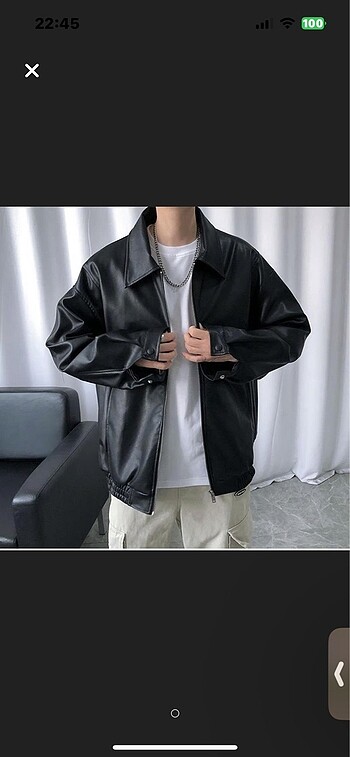 Bershka Unisex deri ceket