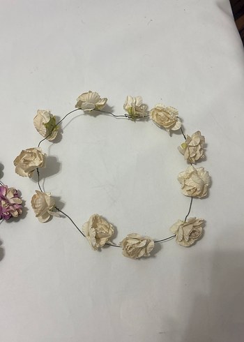 Dantel Detaylı Çok Renkli Bohem Çiçek Taçları - Görsel 4