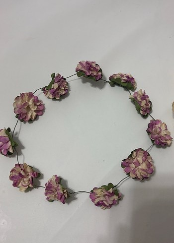 Dantel Detaylı Çok Renkli Bohem Çiçek Taçları - Görsel 3