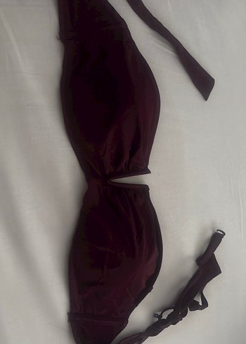 Penti Bordo Minimalist Midi Bikini Üstü