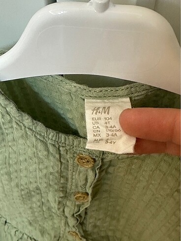 H&M 3-4 yaş gömlek