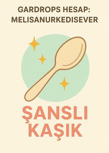 Şanslı Kaşık 1 küçük kaşık 50tl