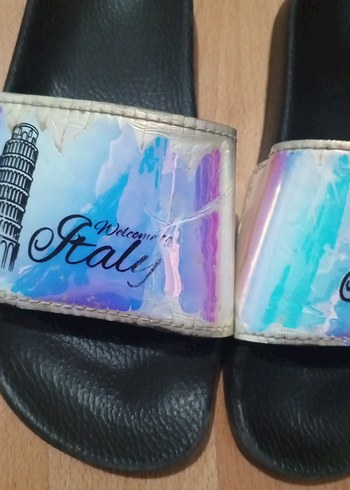 Parlak Baskılı Kız Çocuk Terliği - Görsel 2