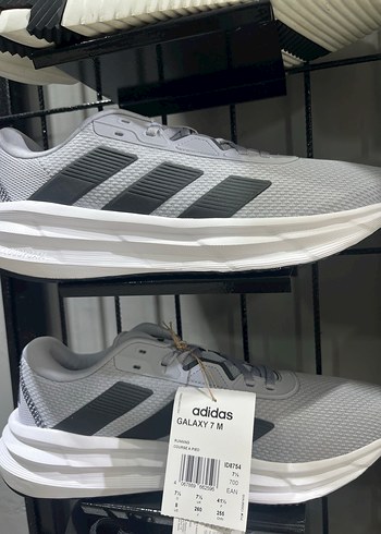 Gri Erkek Spor Koşu Ayakkabısı Velcro - Görsel 2