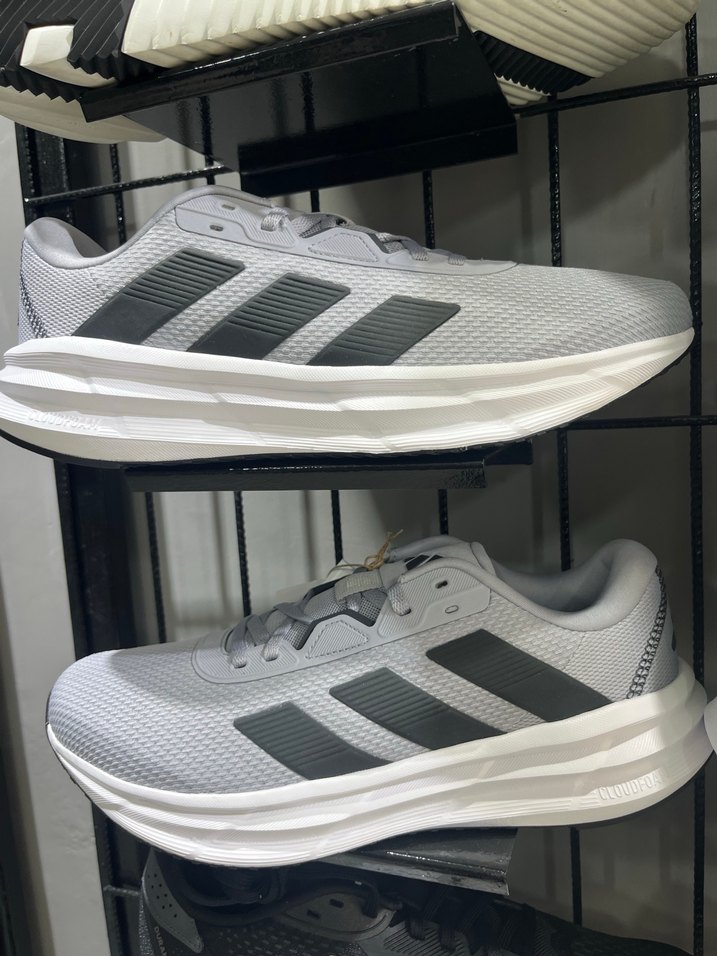 Gri Erkek Spor Koşu Ayakkabısı Velcro - Görsel 3