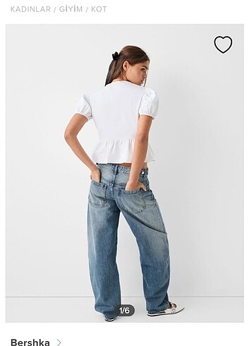Bershka Berskha low rise balloon jeans
