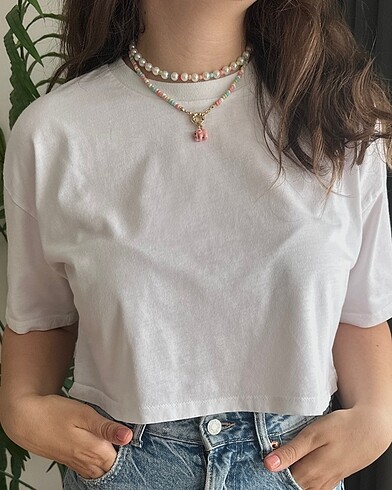 Beden Üçlü pembe fil kolye seti