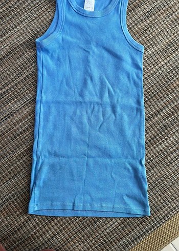 Pastel Mavi kız çocuk elbise - Görsel 2