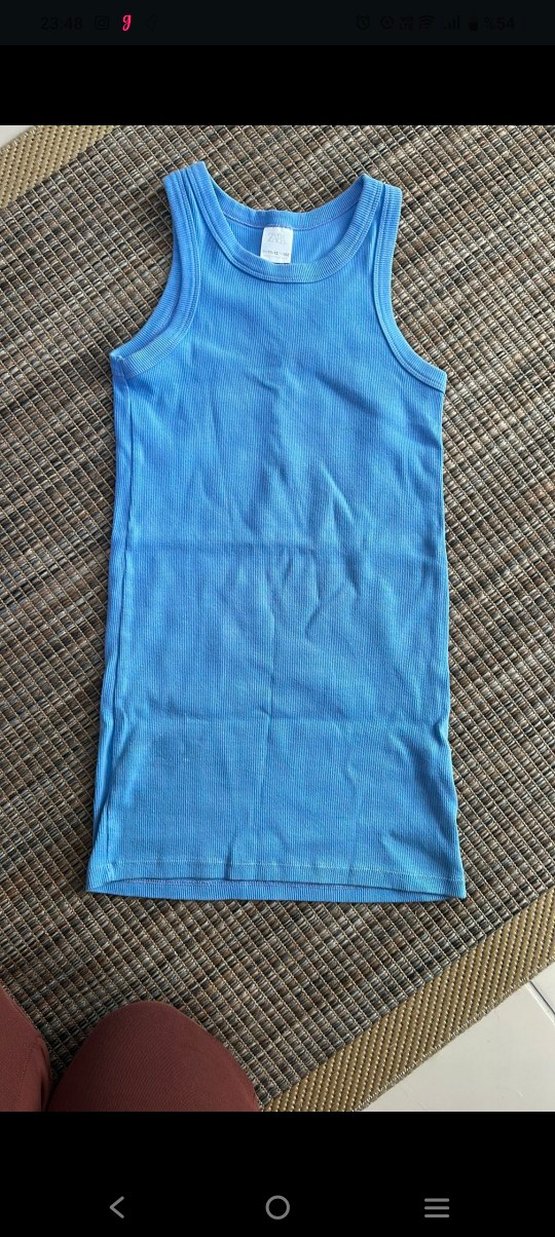 Pastel Mavi kız çocuk elbise - Görsel 2