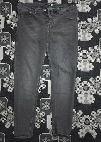 Gri Erkek Kot Pantolon - Görsel 4