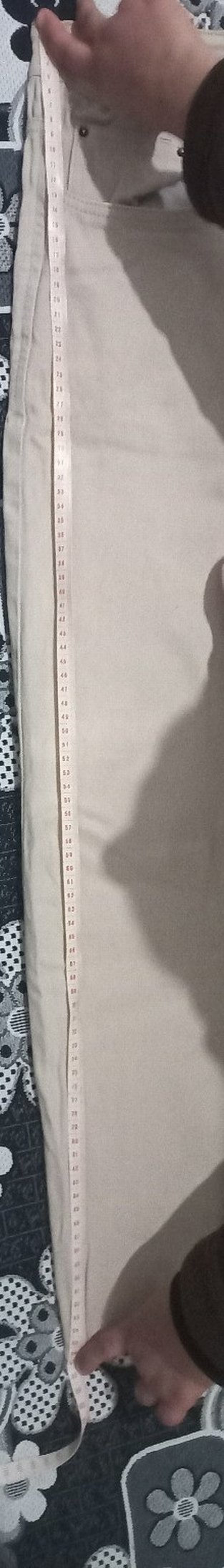 Düğmeli Bej Erkek Pantolon - Görsel 3