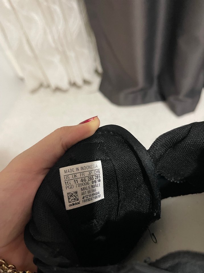 Siyah Kadın Spor Ayakkabı Velcro Detaylı - Görsel 3