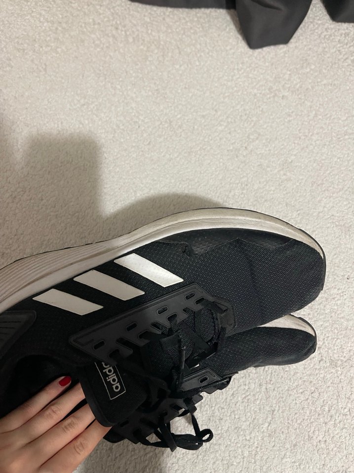 Siyah Kadın Spor Ayakkabı Velcro Detaylı - Görsel 2